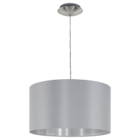 Eglo MASERLO Silver Grey Steel Ceiling Pendant (31601)