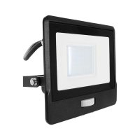 VT-138S-1 30W PIR SENSOR FLOODLIGHT WITH SAMSUNG CHIP & CABLE(1M) COLORCODE:3000K BLACK BODY