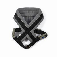 Ancol Viva Padded Dog Harness Black Large 52-71cm