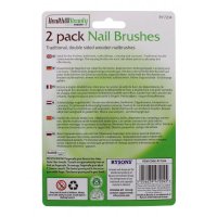 Rysons Fig and Olive Wooden Nail Brushes - 2 pack