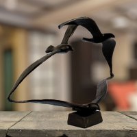 Elur Iron Ornament Seagulls 20cm