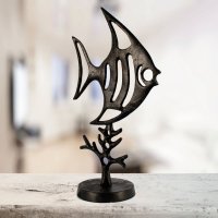 Elur Iron Ornament Angel Fish 37cm