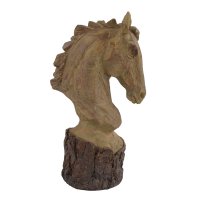 Elur Carved Wood Effect Horse Head 36cm