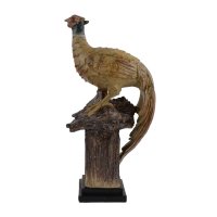 Elur Carved Wood Effect Pheasant 37cm