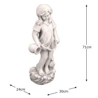 Solstice Sculptures Michelle 71cm in Antique Stone Effect