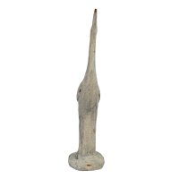 Solstice Sculptures Egret Tall 74cm -Weathered Light StoneEffect