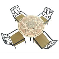 Byron Manor Montpellier Dining Table with Set of 4 Ascot Chairs