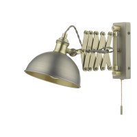 Governor Extendable Spotlight Antique Chr Antique Brass