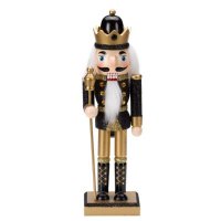 Three Kings Black & Gold Nutcracker - Assorted