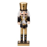 Three Kings Black & Gold Nutcracker - Assorted