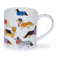 Dunoon Orkney Shape Fine Bone China - Dashing Dogs