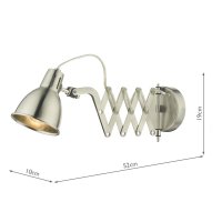 Faxon Extendable Single Spotlight Satin Chrome