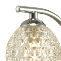 Nakita Wall Light Polished Chrome With Dimpled Glass