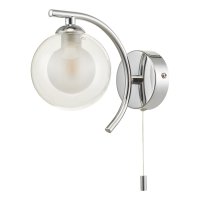 Nakita Wall Light Polished Brass With Clear/Opal Glass