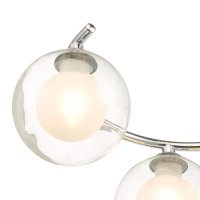 Nakita 6 Light Semi Flush Polished Chrome With Clear/Opal Glass