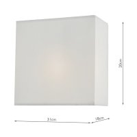 Urmi Wall Light Ivory Shade