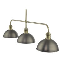 Governor 3 Light Bar Antique Chrome Antique Brass