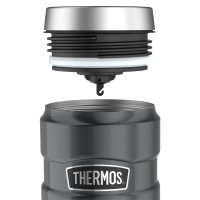 Thermos Gun Metal Stainless Steel Travel Tumbler - 470ml