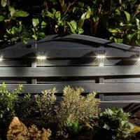 Smart Solar SuperBright Premier Wall, Fence & Post Lights 10 Lumens (Set of 4)