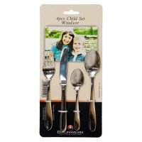 Grunwerg Windsor Pattern 4pc Child Cutlery Set