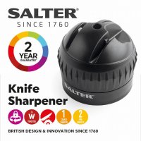 Salter Twist & Lock Knife Sharpener Black