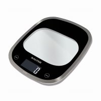 Salter Electronic Curved Black Glass Kitchen Scales