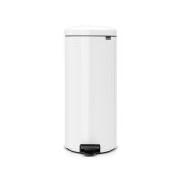 brabantia newicon 30 litre pedal bin in white