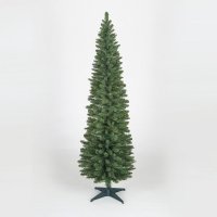 SnowTime Green Pencil Pine Artificial Christmas Tree - 180cm