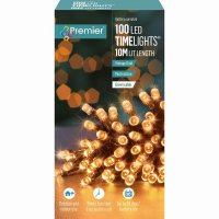 Premier Decorations Timelights B/O Multi-Action 100LED - VintGld