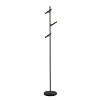 Searchlight Wands 3 Light Led Floor Lamp Black