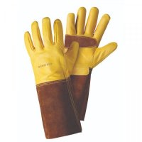 Briers Professional Ultimate Lined Leather Gauntlet Golden - Large/Size 9