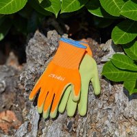 Briers Kids Junior Diggers Gloves - Age 6-10 Years - Orange & Green