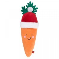 Zoon Santa Carrot Dog Toy