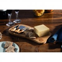 Hairy Bikers Bamboo Cheese Board and Knives