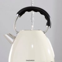 Daewoo Kensington 1.7L 3Kw Pyramid Kettle - Cream