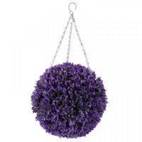Faux Decor Vivid Violet Topiary Ball 30cm