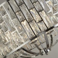 Searchlight Bijou 8 Light Ceiling Pendant - Chrome & Crystal Glass