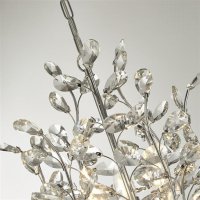 Searchlight Bouquet 11 Light Ceiling Pendant - Chrome & Crystal Glass