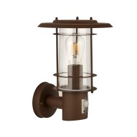 Searchlight Outdoor & Porch  Wall Light  Cw Sensor Rust Brown