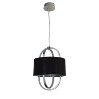 Searchlight Madrid Led Pendant With Black Shade