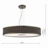 Alvaro 6 Light Single Pendant Antique Bronze Mushroom