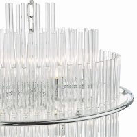 Lukas 13 Light Pendant Polished Chrome Glass