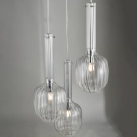 Eifel 3lt Cluster Pendant Clear & Polished Chrome