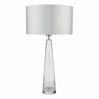 Samara 1 Light Table Lamp Clear Glass Base Only