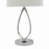 Wyatt Touch Table Lamp Polished Chrome With Shade