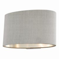 Melody Wall Light With Oval Grey Shade