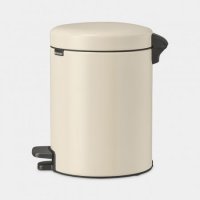 Brabantia newIcon 5 Litre Pedal Bin in Soft Beige