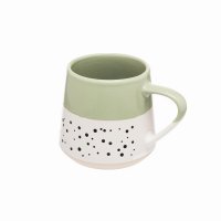 Siip Fundamental Dipped Dotted Mug - Sage