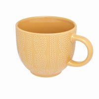 Siip Fundamental Embossed Knit Mug - Mustard