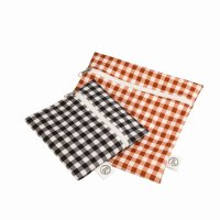 &Again Cotton Zipped Snack Bags (Pack of 2)